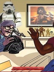 Dirty comics. The woman was very sexy and men cheered loudly for her, you may step down