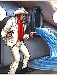 Very hot cartoon porn game with dirty naked whore starving for new cock