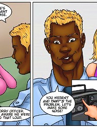 Best uniform interracial cartoons with lusty beauties serving dicks