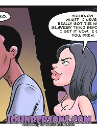 Feel the vibe of porn comics with John Person interracial cartoons