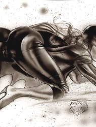 Cuckold comics. Just one caucasian bitch and two brawny ebony gents appearing in sexy cuckoldry play