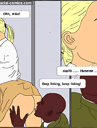 Interracial comic porn where Amy was fucked by black guy