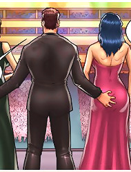 We now congratulate the winner of the award for best sex comics actress