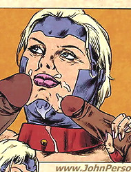 Cum on white babe face. John Person toon porn