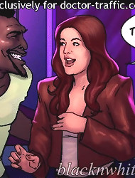 I don't know what that means on these interracial cartoons. Come closer and I'll tell you what it means