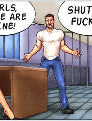 Uniform cartoon pussies tries to seduce and fuck handsome block