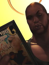 Big black guy and skinny white girl watching porn interracial cartoons